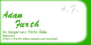 adam furth business card